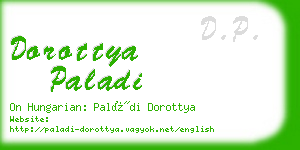 dorottya paladi business card